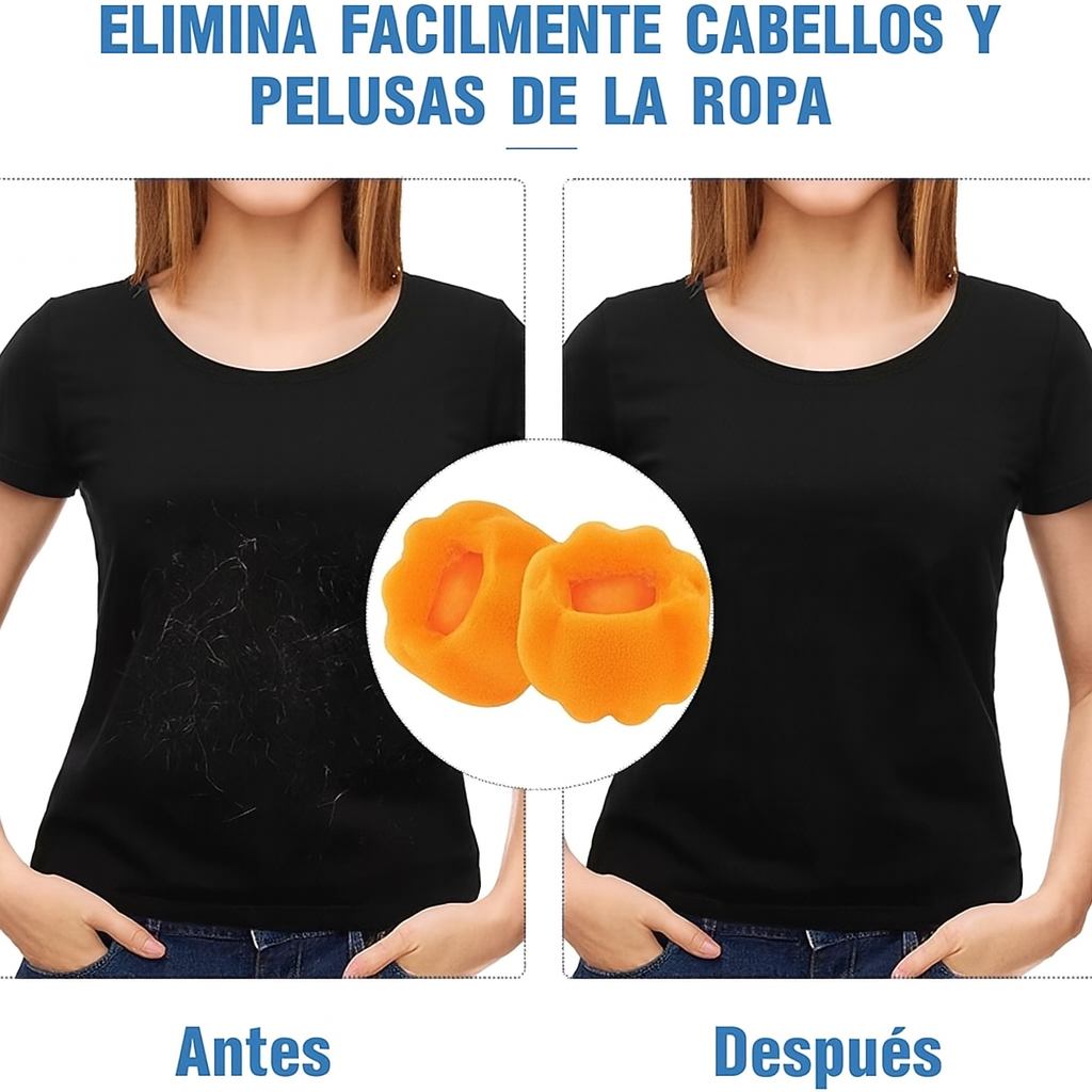 KIT 5 BOLAS QUITAPELUSAS REUTILIZABLE PARA LAVADORA Y SECADORA