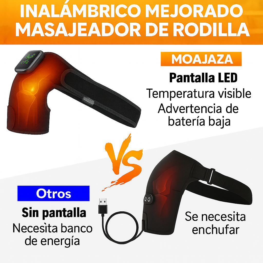 MASAJEADOR TÉRMICO 3 EN 1: RODILLAS, HOMBROS Y CODOS