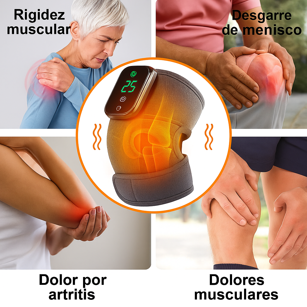 MASAJEADOR TÉRMICO 3 EN 1: RODILLAS, HOMBROS Y CODOS
